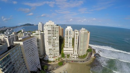 Wall Mural - Aerial View of famous Beach in Brazilian Coastline 