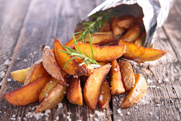 Poster - french fries and rosemary