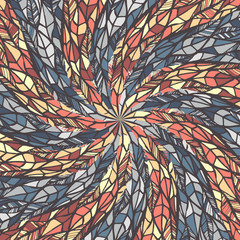 Wall Mural - Abstract doodle background. Zentagle. Spiral.