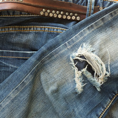 denim jeans blue old torn of fashion jeans design