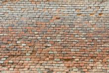 Weathered And Damaged Brick Wall Texture Background
