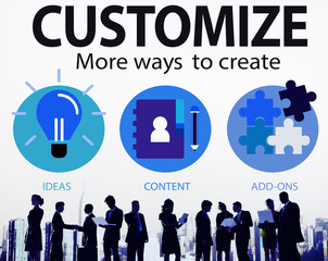 Customize Ideas Identity Individuality Innovation Personalize Co