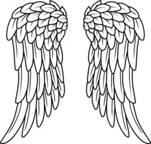 Cartoon Angel Wings