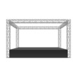 Outdoor festival stage, truss system
