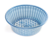 Blue Basket On White Background