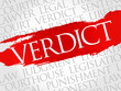 © dizain - Verdict word cloud concept