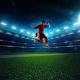 Fototapeta  - Soccer player in action