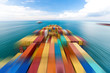 © donvictori0 - Large container vessel in Singapore ship motion blur