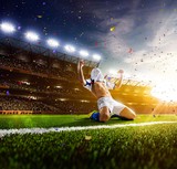 Fototapeta Sport - Soccer player in action panorama
