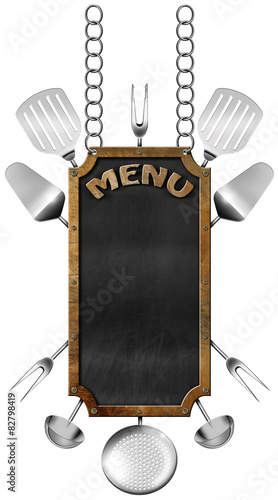 menu-zywnosci-tablica-z-lancuchem