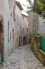 Naklejka na meble The ancient street in the French town Nerac