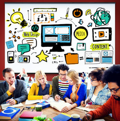 Wall Mural - Data Analysis Analytics Comparison Information Networking Concep