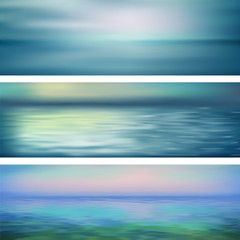 Fotomurales - Abstract Vector Water Banners