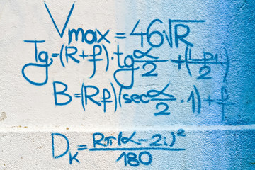 Wall Mural - Math on the wall