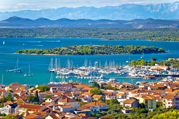 Canvas Print - Croatian island archipelago view near Murter