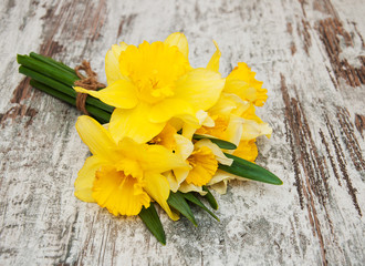 Canvas Print - Yellow daffodils