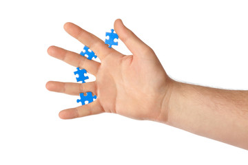 Sticker - Hand and puzzle