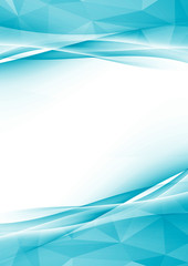 Wall Mural - modern crystal abstract border folder design