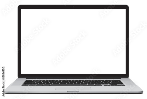 Fotomural Vector illustration of laptop isolated on white background