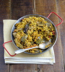 Sticker - Paella de verduras y marisco