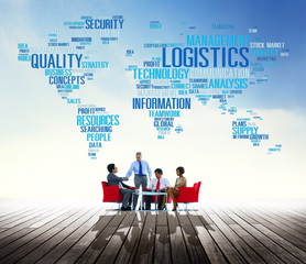 Canvas Print - Logistics Management Freight Service Production Concept