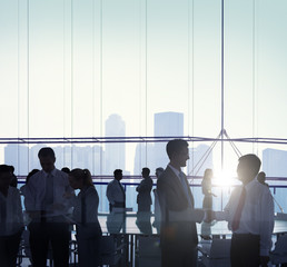 Canvas Print - Business Team Meeting Discussion Board Room Concept