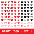 © capuchino009 - Love heart icon set. Vector eps10.