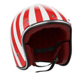 Motorcycle helmet red white
