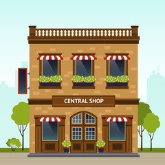 Poster - Shop Facade Illustration