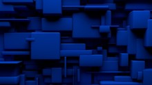 Blue Cubes Background Wallpaper