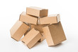 © Room 76 Photography - Brown cardboard boxes on a white background