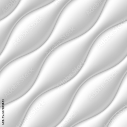 Naklejka dekoracyjna White seamless wavy background