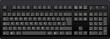 Black qwerty keyboard with UK english layout