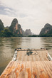 Bamboo rafting li river china