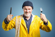 © dbunn - Hungriger seeman mit Messer und Gabel in der hand