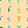 © Volodymyr Vechirnii - Seamless pattern of cocktails