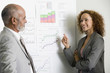 © Klaus Tiedge/Blend Images - African businesspeople next to graphs