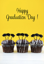 Happy Graduation Day Party Chocolate Cupcakes