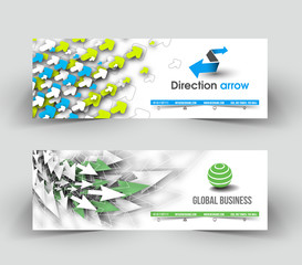 business web banner & header layout template.