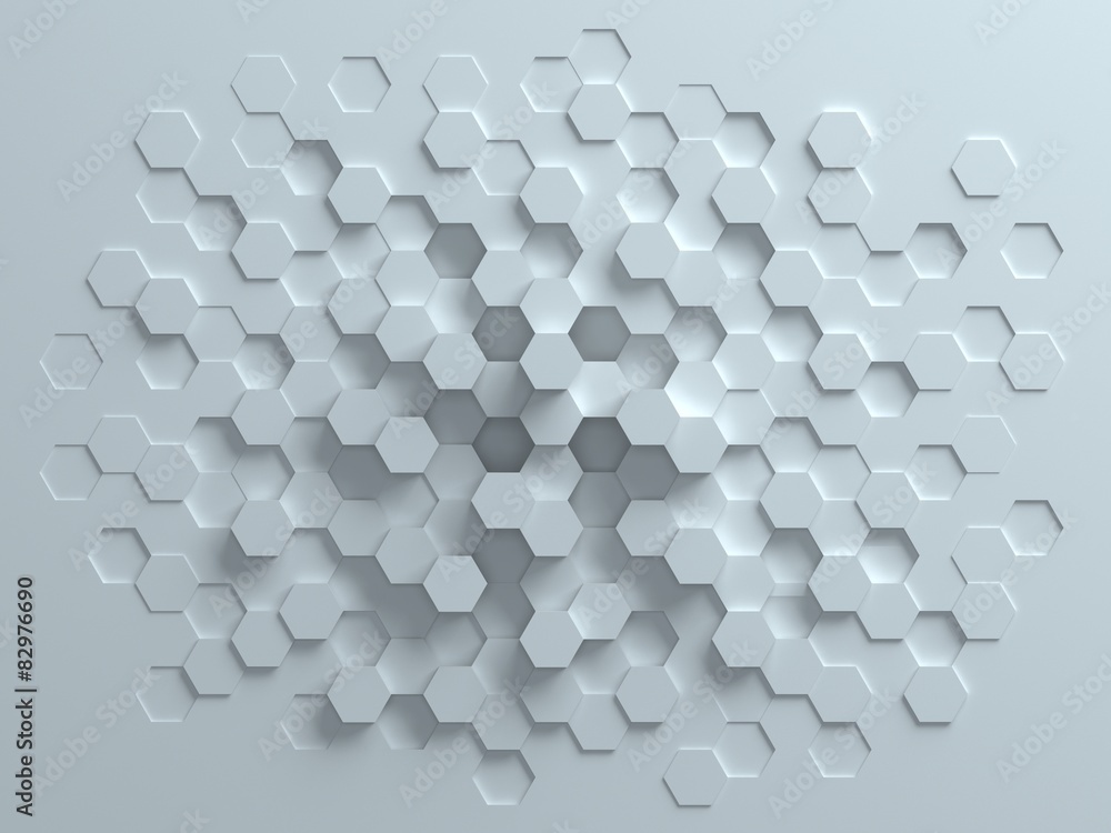 szesciokatne-streszczenie-tlo-3d