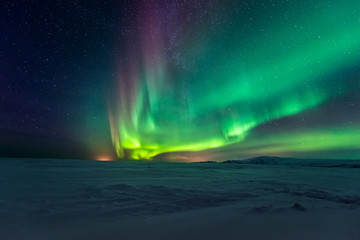 Wall Mural - Aurora borealis, northern lights