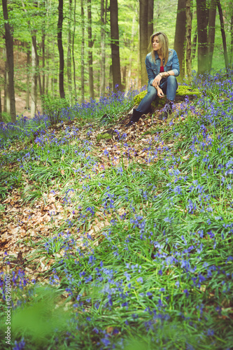 Fille Triste Seule Dans Les Bois Buy This Stock Photo And Explore Similar Images At Adobe Stock Adobe Stock