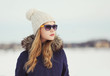 © rohappy - Portrait of beautiful woman outdoors in winter day