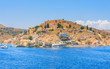 The capital of the island of Symi - Ano Symi. Harani area. Greec