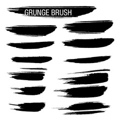 Wall Mural - Set of Hand Drawn Grunge Brush