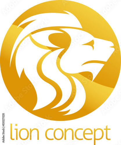 Lion concept circle design