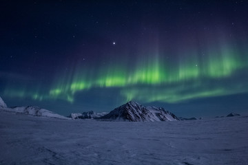 arctic winter in south spitsbergen