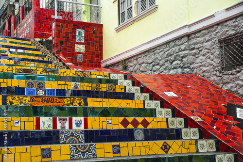 Fototapeta na szkło Schody Selaron, Rio de Janeiro, Brazylia