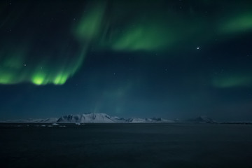arctic winter in south spitsbergen