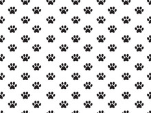 Seamless Animal Footprint Pattern